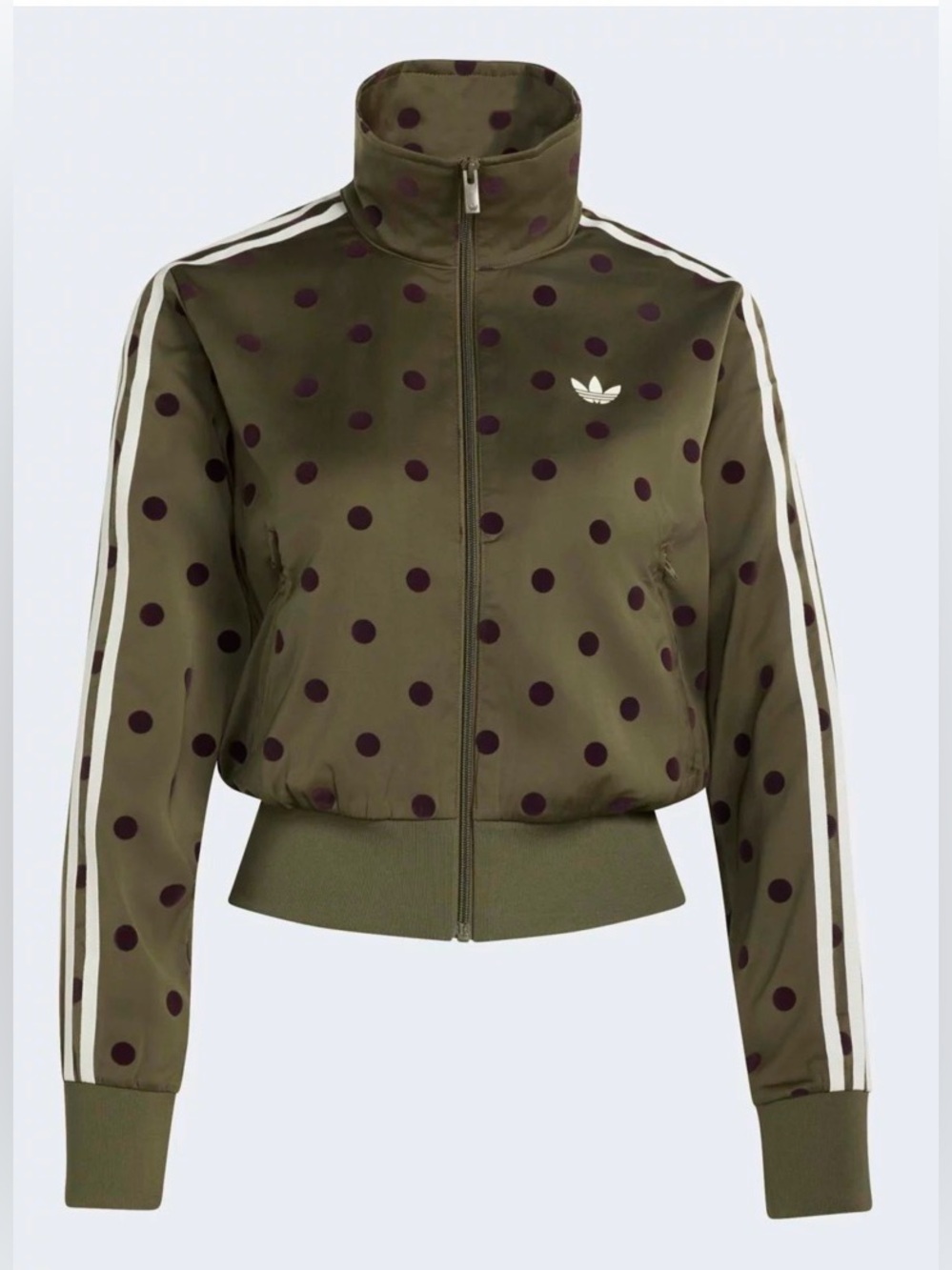 NWT Adidas Originals Satin Polka Dots TT Track Top
